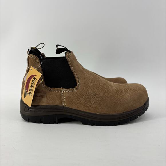 Avenger Womens Sz 8 Work Chelsea Boots Foreman Romeo Pull On - Picture 3 of 11